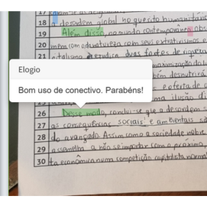 Elogios para você saber o que está bom.